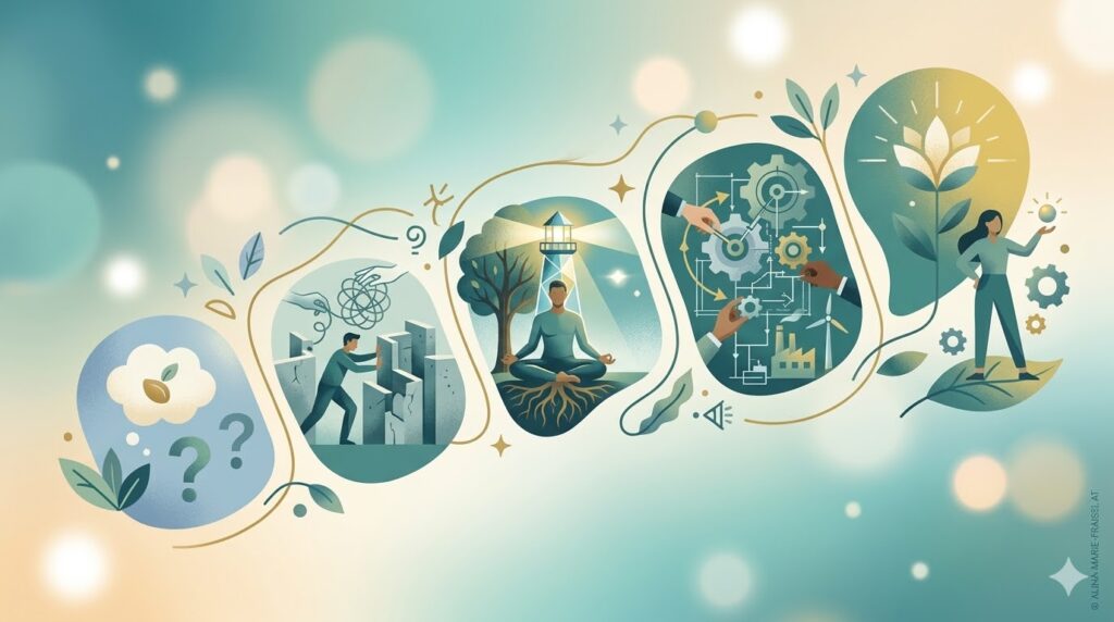 5 Schritte Modell zur Zielerreichung und Zielarbeit im Coaching und mentalem training